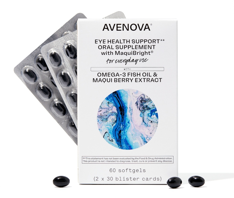 “Eye health” product made from concentrated omega-3 oils and berry extracts