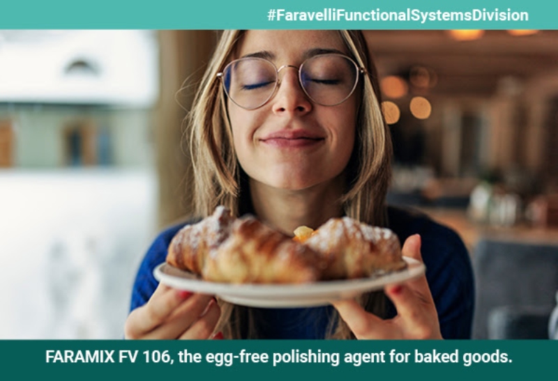 Faravelli presents egg-free polishing agent for baked goods