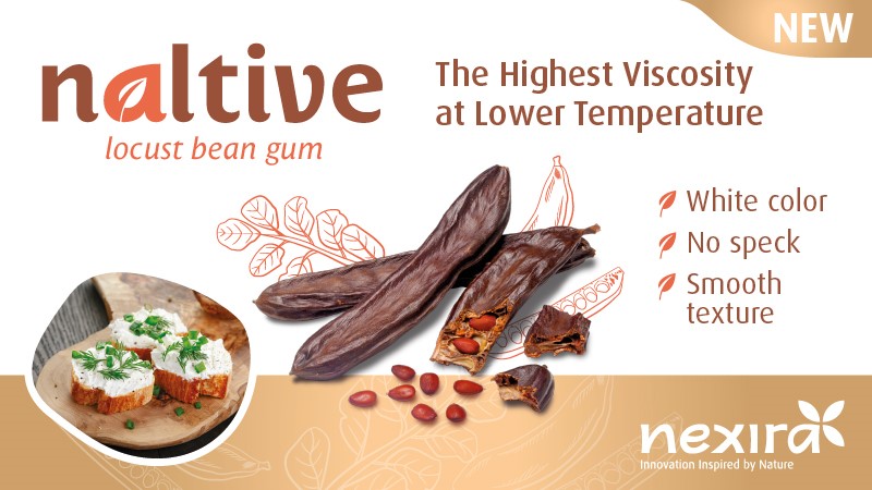Nexira launches naltive, the locust bean gum with the highest viscosity at lower temperature