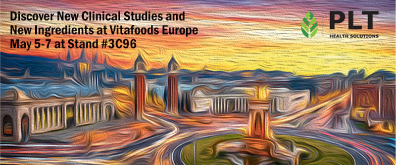 PLT Health Solutions to showcase new ingredients and new clinical studies at Vitafoods Europe