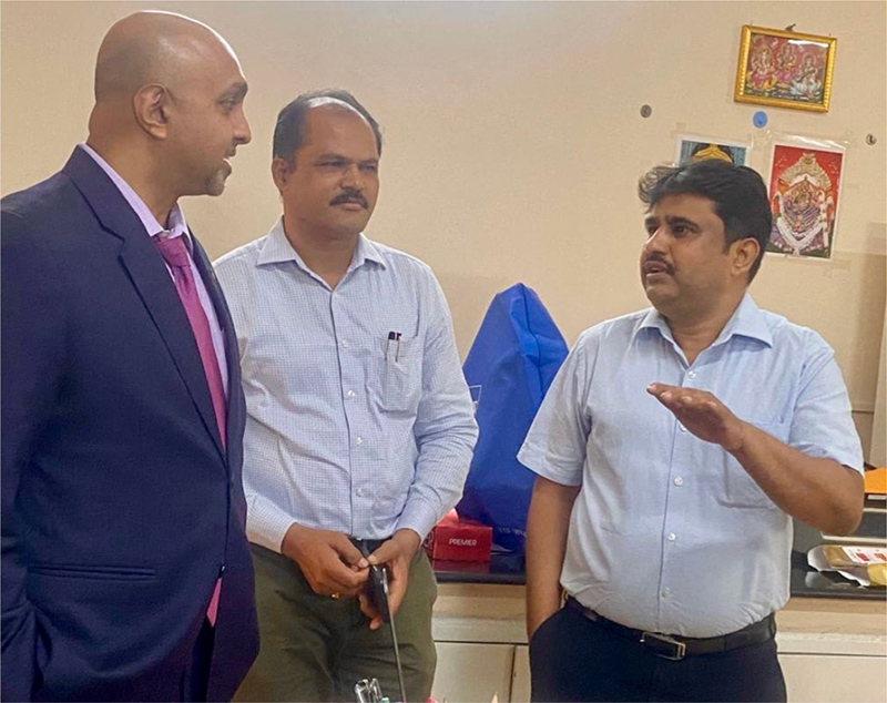 Mr. Shaheen Majeed discussed with Dr. M.Y. Sreenivasa, Professor of Microbiology at the University of Mysore for potential research collaborations