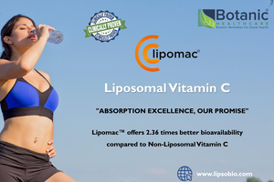 Botanic healthcare publishes human clinical data confirming enhanced bioavailability of Lipomac Liposomal vitamin C