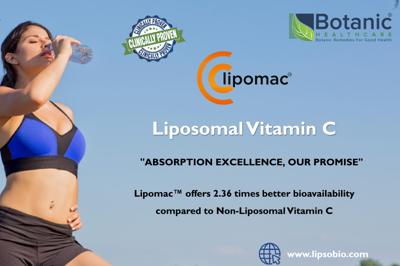 Botanic healthcare publishes human clinical data confirming enhanced bioavailability of Lipomac Liposomal vitamin C