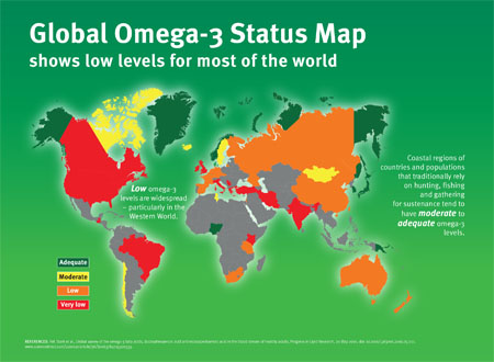 DSM's new global omega-3 status map highlights emerging public health issue
