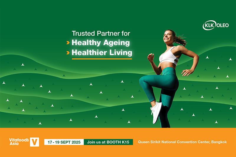 Explore KLK OLEO’s innovative ingredient solutions at Vitafoods Asia 2025