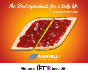 Faravelli to exhibit the best ingredients for a tasty life at IFT19
