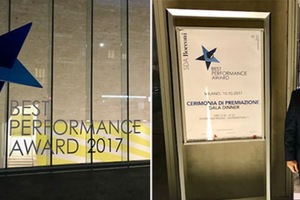 Gnosis selected among 70 eligible companies to win the Best Performance Awards 2017