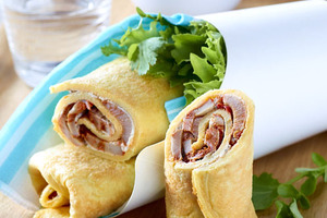 Healthy fusion snacks all wrapped up with new thin egg tortillas