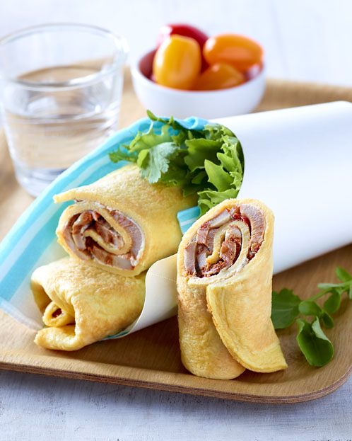 Healthy fusion snacks all wrapped up with new thin egg tortillas
