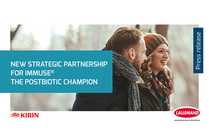 Lallemand Health Solutions and Kirin Holdings announce distribution agreement for scientifically proven postbiotic IMMUSE