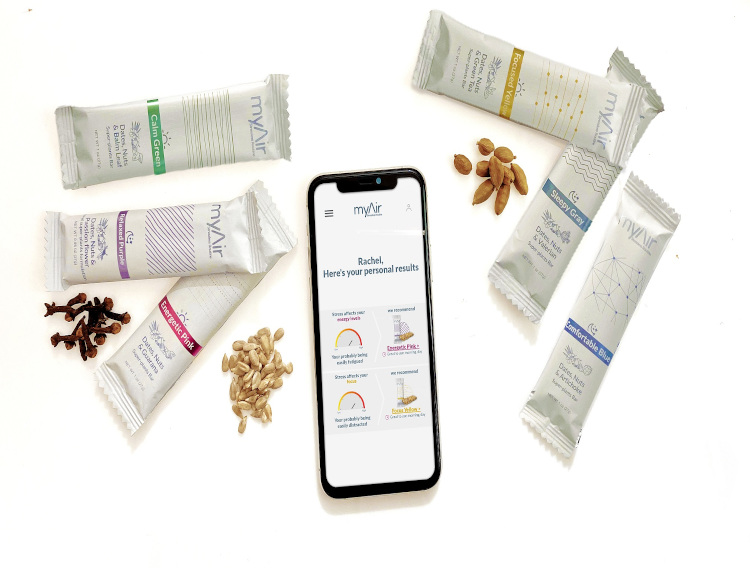 myAir introduces personalised nutrition bars for stress relief