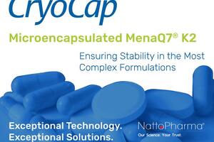 New CryoCap microencapsulation  MenaQ7 ensures vitamin K2 stability