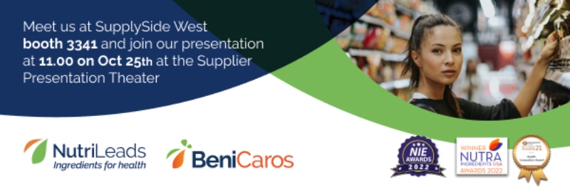 NutriLeads presentation on precision prebiotics set for SupplySide West annual trade show on October 25