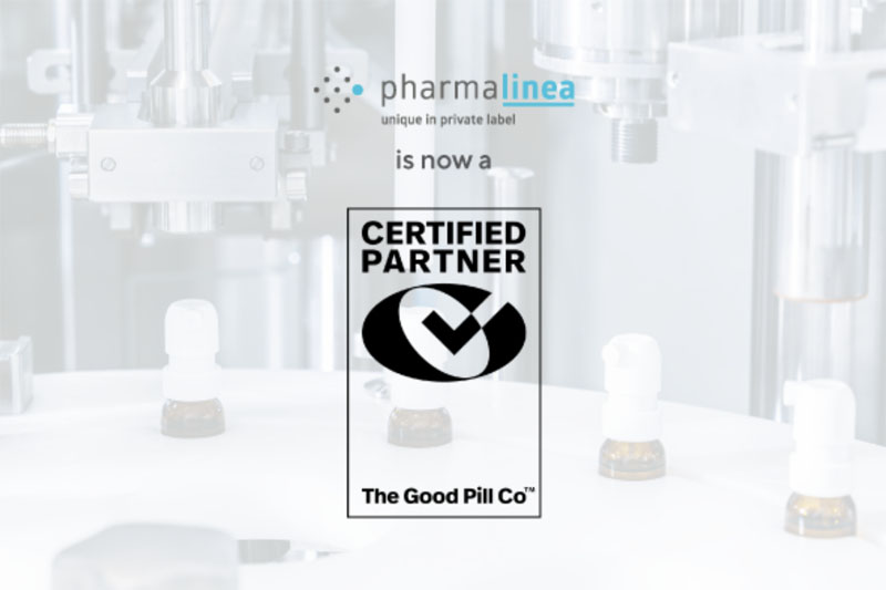PharmaLinea obtains THE GOOD PILL Co. certification for high quality supplement manufacturing
