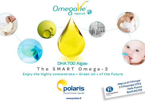 Polaris to showcase new DHA 700 algae sensory oil at Fi Europe 
