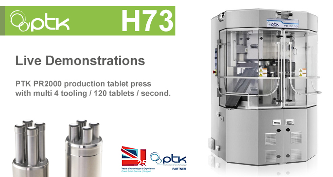 PTK increasing tablet production at Vitafoods - stand H73