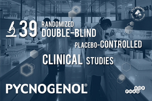Pycnogenol: 39 randomised, double-blind, placebo-controlled clinical studies