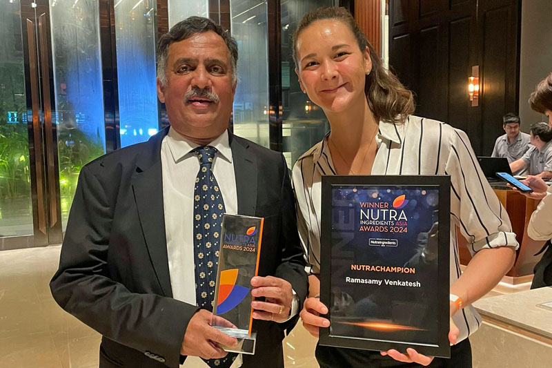 Ramasamy Venkatesh named NutraChampion of the Year by NutraIngredients Asia