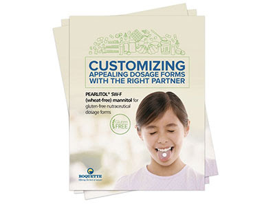 Roquette offers Pearlitol SF-W wheat-free mannitol brochure to download 