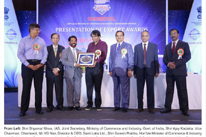 Sabinsa parent company Sami Labs honoured with outstanding export award 