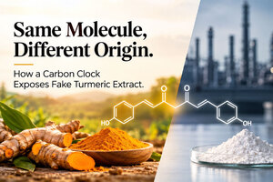 Same molecule, different origin. How a carbon clock exposes fake turmeric extract