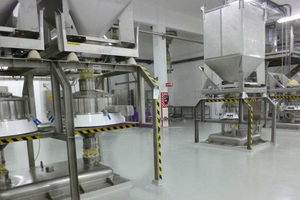 Screening milk powder at Nestle Chile
