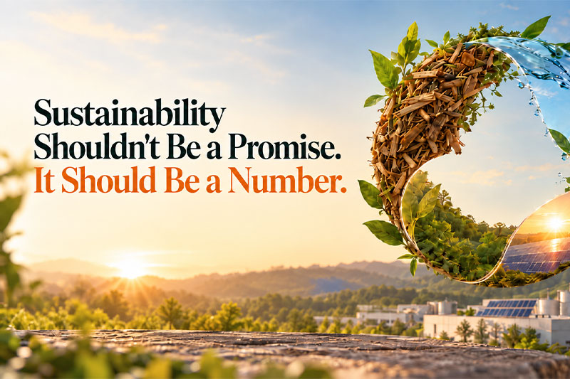 Sustainability shouldn't be a promise. It should be a number